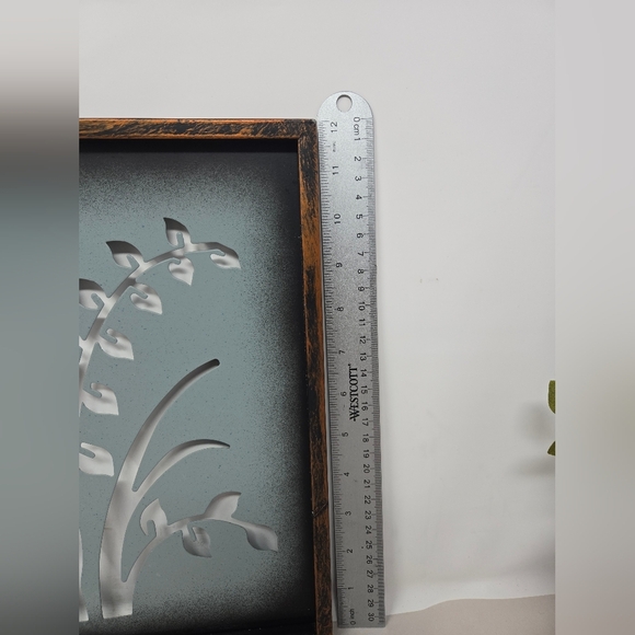 New View Design Lazer Cut Metal Art The Garden Butterfly Plants Blue - Picture 12 of 15